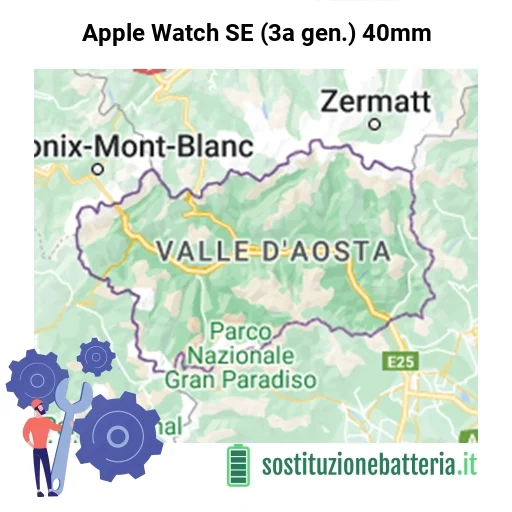 Batteria Apple Watch SE (3a gen.) 40mm da sostituire? Prezzi in Valle d’Aosta