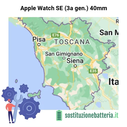 Batteria Apple Watch SE (3a gen.) 40mm da sostituire? Prezzi in Toscana