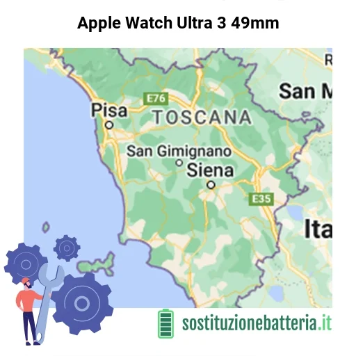 Batteria Apple Watch Ultra 3 49mm da sostituire? Prezzi in Toscana