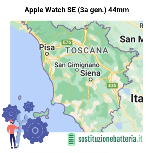 Batteria Apple Watch SE (3a gen.) 44mm da sostituire? Prezzi in Toscana