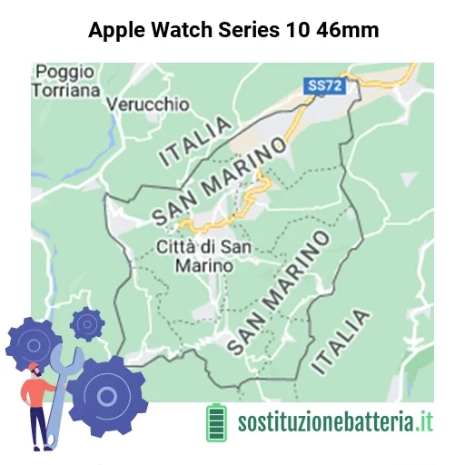 Batteria Apple Watch Series 10 46mm da sostituire? Prezzi in Repubblica di San Marino