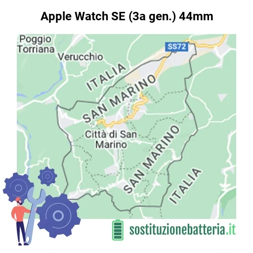Batteria Apple Watch SE (3a gen.) 44mm da sostituire? Prezzi in Repubblica di San Marino