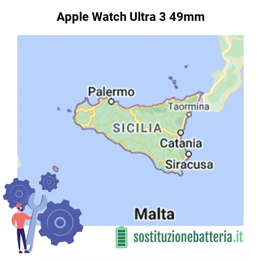 Batteria Apple Watch Ultra 3 49mm da sostituire? Prezzi in Sicilia