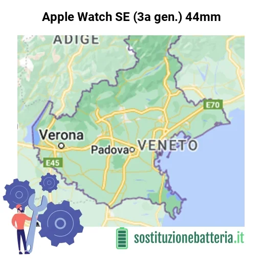 Batteria Apple Watch SE (3a gen.) 44mm da sostituire? Prezzi in Veneto