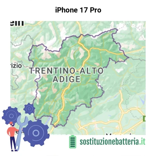 Batteria iPhone 17 Pro da sostituire? Prezzi in Trentino-Alto Adige Batteria iPhone 17 Pro da sostituire? Prezzi in Trentino-Alto Adige