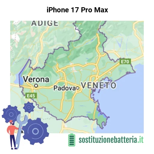 Batteria iPhone 17 Pro Max da sostituire? Prezzi in Veneto Batteria iPhone 17 Pro Max da sostituire? Prezzi in Veneto