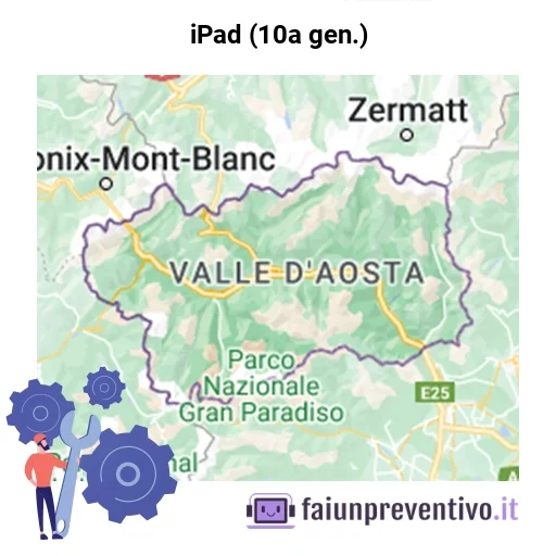 Centri assistenza Apple iPad (10a gen.) in Valle d’Aosta