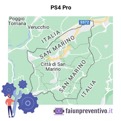 Centri assistenza Sony PS4 Pro in Repubblica di San Marino