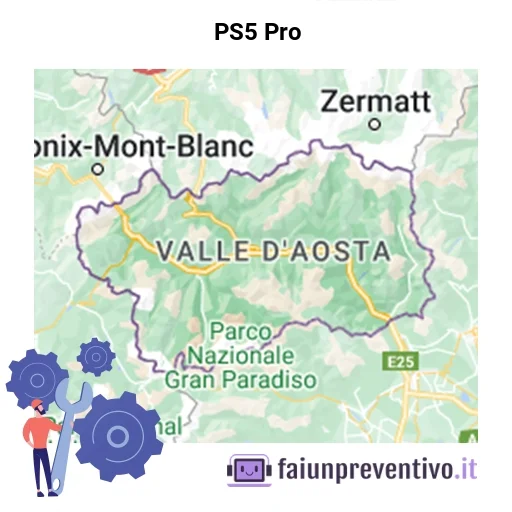 Centri assistenza Sony PS5 Pro in Valle d’Aosta