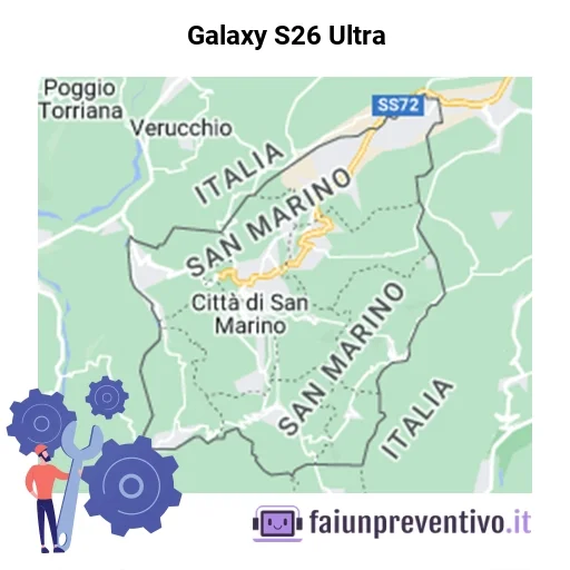 Centri assistenza Samsung Galaxy S26 Ultra in Repubblica di San Marino Centri assistenza Samsung Galaxy S26 Ultra in Repubblica di San Marino