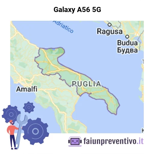 Centri assistenza Samsung Galaxy A56 5G in Puglia
