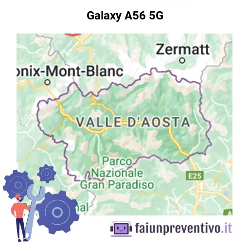 Centri assistenza Samsung Galaxy A56 5G in Valle d’Aosta Centri assistenza Samsung Galaxy A56 5G in Valle d’Aosta