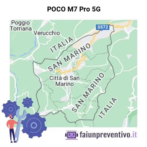 Centri assistenza Xiaomi POCO M7 Pro 5G in Repubblica di San Marino