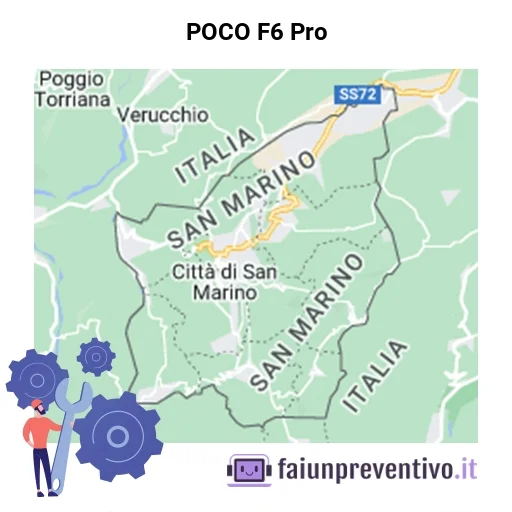 Centri assistenza Xiaomi POCO F6 Pro in Repubblica di San Marino