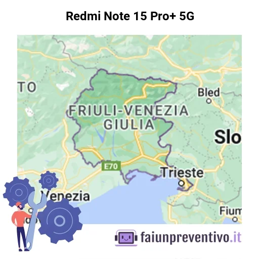 Centri assistenza Xiaomi Redmi Note 15 Pro+ 5G in Friuli-Venezia Giulia Centri assistenza Xiaomi Redmi Note 15 Pro+ 5G in Friuli-Venezia Giulia