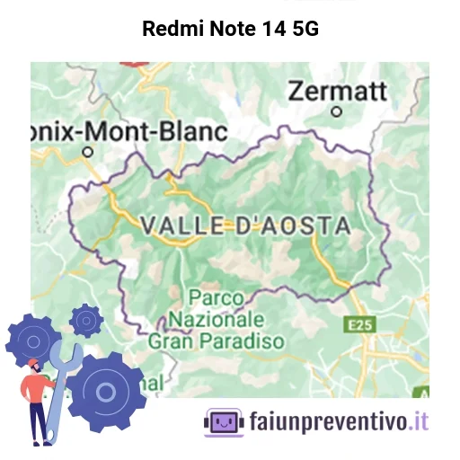 Centri assistenza Xiaomi Redmi Note 14 5G in Valle d’Aosta
