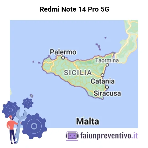 Centri assistenza Xiaomi Redmi Note 14 Pro 5G in Sicilia