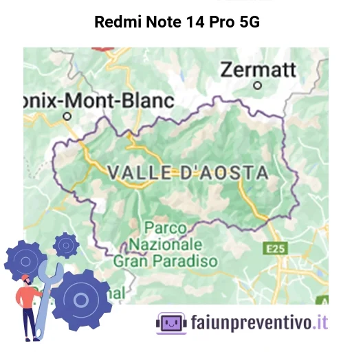 Centri assistenza Xiaomi Redmi Note 14 Pro 5G in Valle d’Aosta Centri assistenza Xiaomi Redmi Note 14 Pro 5G in Valle d’Aosta