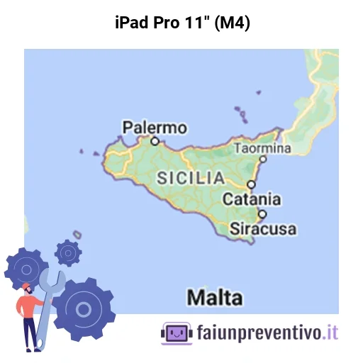 Centri assistenza Apple iPad Pro 11" (M4) in Sicilia