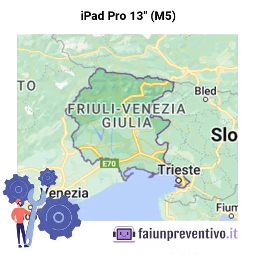 Centri assistenza Apple iPad Pro 13" (M5) in Friuli-Venezia Giulia
