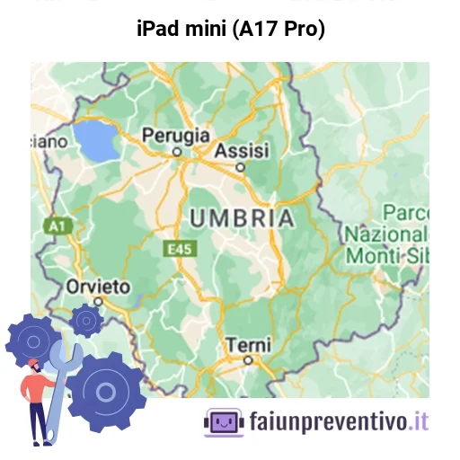 Centri assistenza Apple iPad mini (A17 Pro) in Umbria