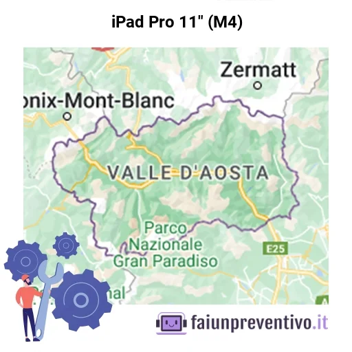 Centri assistenza Apple iPad Pro 11" (M4) in Valle d’Aosta