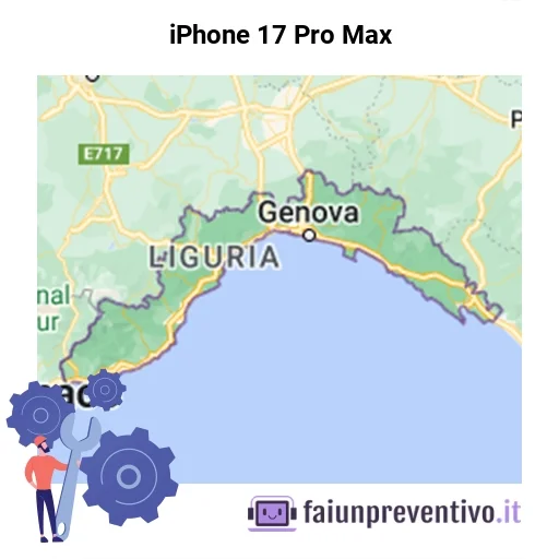Centri assistenza Apple iPhone 17 Pro Max in Liguria Centri assistenza Apple iPhone 17 Pro Max in Liguria