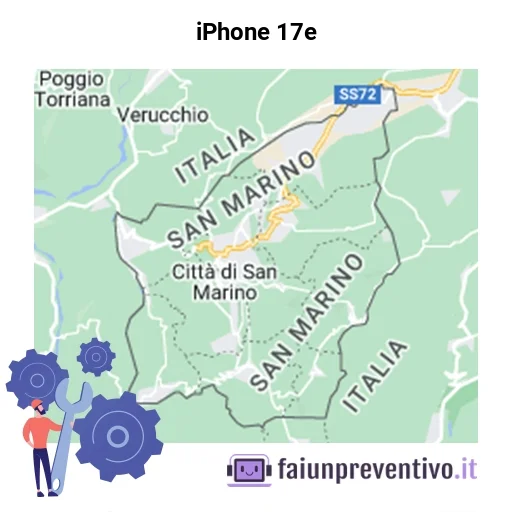 Centri assistenza Apple iPhone 17e in Repubblica di San Marino Centri assistenza Apple iPhone 17e in Repubblica di San Marino