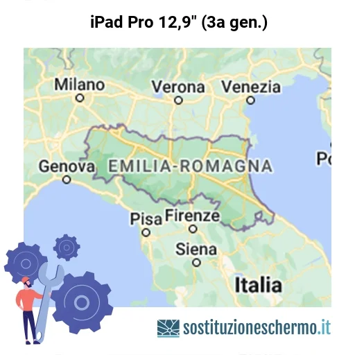 Schermo iPad Pro 12,9" (3a gen.) da sostituire? Prezzi in Emilia-Romagna