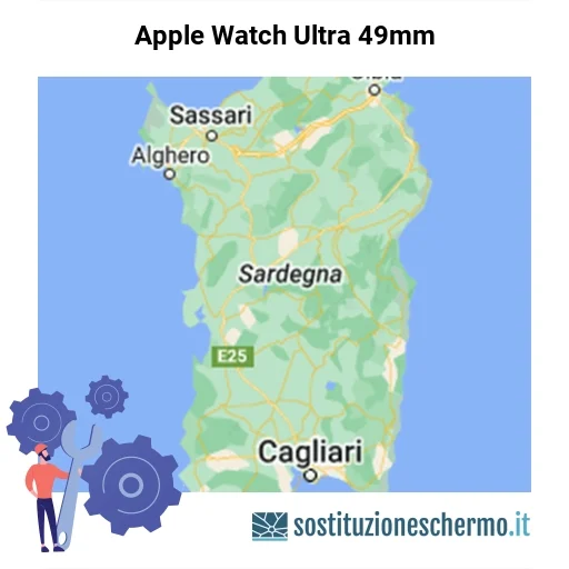 Schermo Apple Watch Ultra 49mm da sostituire? Prezzi in Sardegna