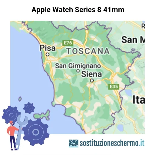 Schermo Apple Watch Series 8 41mm da sostituire? Prezzi in Toscana