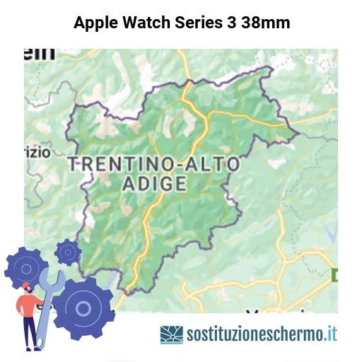 Schermo Apple Watch Series 3 38mm da sostituire? Prezzi in Trentino-Alto Adige