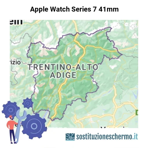 Schermo Apple Watch Series 7 41mm da sostituire? Prezzi in Trentino-Alto Adige