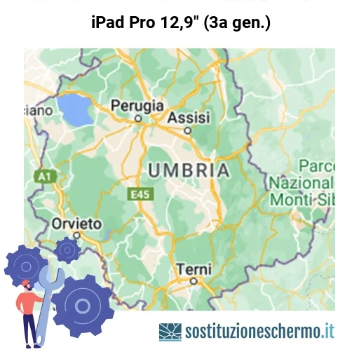 Schermo iPad Pro 12,9" (3a gen.) da sostituire? Prezzi in Umbria