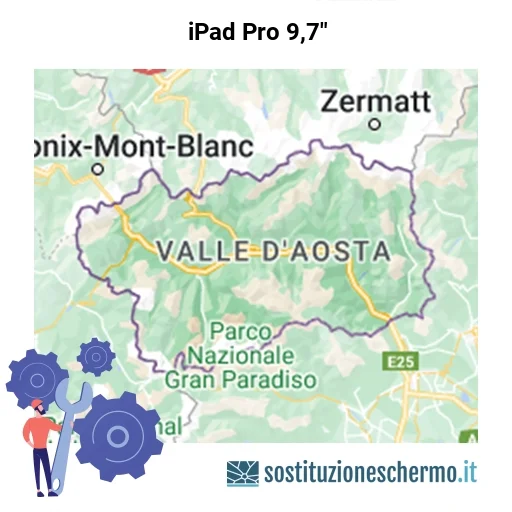Schermo iPad Pro 9,7" da sostituire? Prezzi in Valle d’Aosta