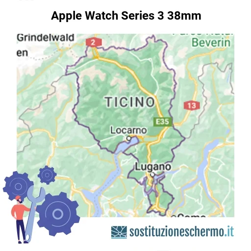Schermo Apple Watch Series 3 38mm da sostituire? Prezzi in Canton Ticino
