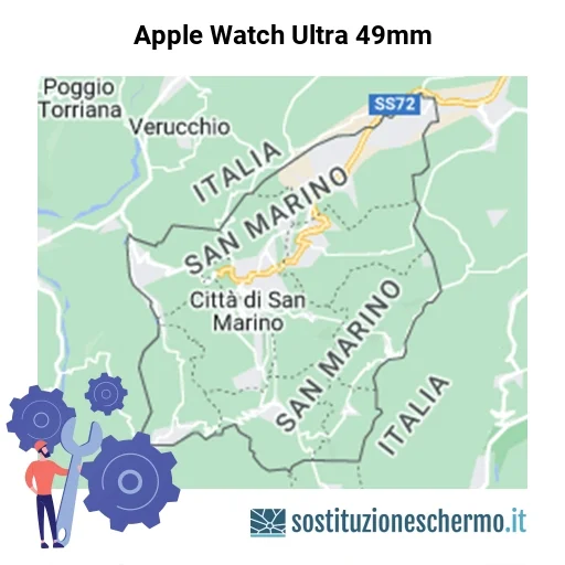 Schermo Apple Watch Ultra 49mm da sostituire? Prezzi in Repubblica di San Marino