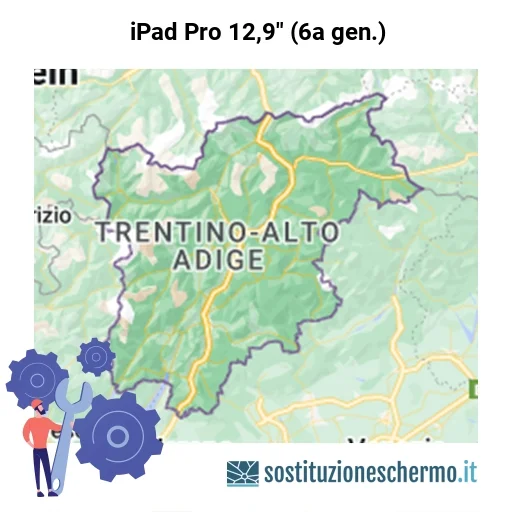 Schermo iPad Pro 12,9" (6a gen.) da sostituire? Prezzi in Trentino-Alto Adige