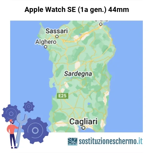 Schermo Apple Watch SE (1a gen.) 44mm da sostituire? Prezzi in Sardegna