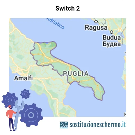 Schermo Switch 2 da sostituire? Prezzi in Puglia