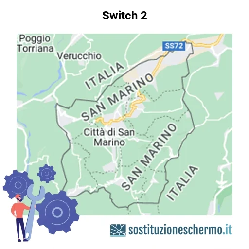 Schermo Switch 2 da sostituire? Prezzi in Repubblica di San Marino