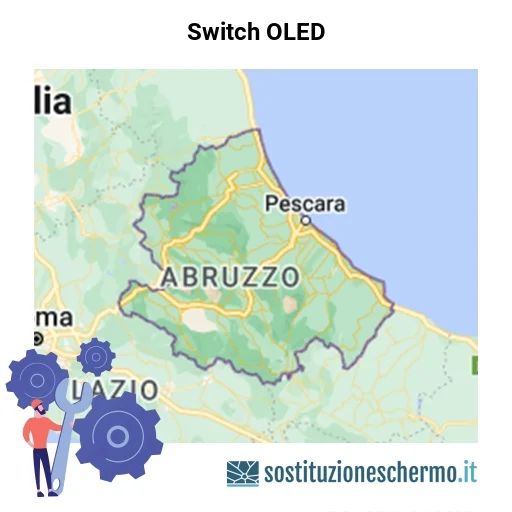 Schermo Switch OLED da sostituire? Prezzi in Abruzzo