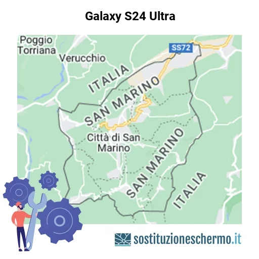 Schermo Galaxy S24 Ultra da sostituire? Prezzi in Repubblica di San Marino