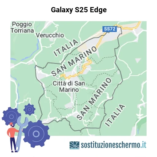 Schermo Galaxy S25 Edge da sostituire? Prezzi in Repubblica di San Marino