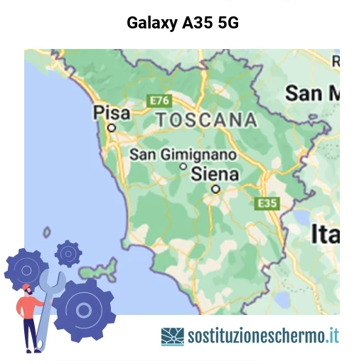 Schermo Galaxy A35 5G da sostituire? Prezzi in Toscana Schermo Galaxy A35 5G da sostituire? Prezzi in Toscana