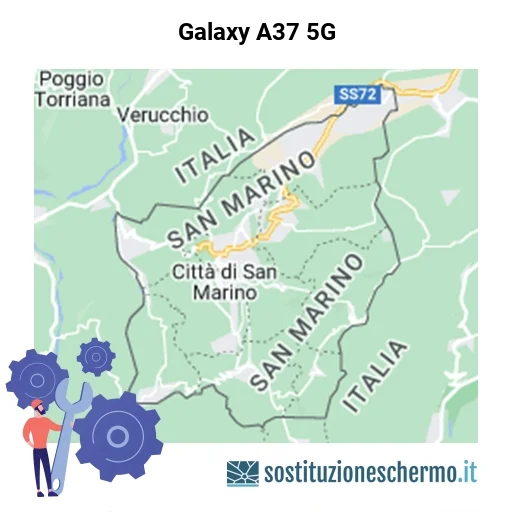 Schermo Galaxy A37 5G da sostituire? Prezzi in Repubblica di San Marino