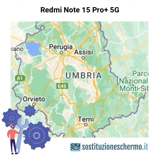 Schermo Redmi Note 15 Pro+ 5G da sostituire? Prezzi in Umbria