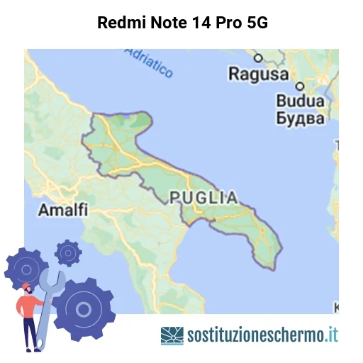Schermo Redmi Note 14 Pro 5G da sostituire? Prezzi in Puglia Schermo Redmi Note 14 Pro 5G da sostituire? Prezzi in Puglia