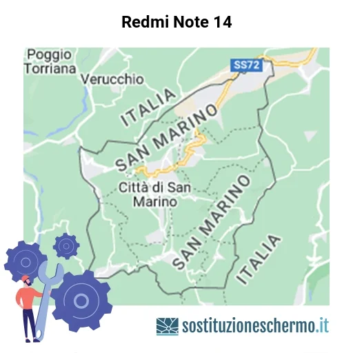 Schermo Redmi Note 14 da sostituire? Prezzi in Repubblica di San Marino