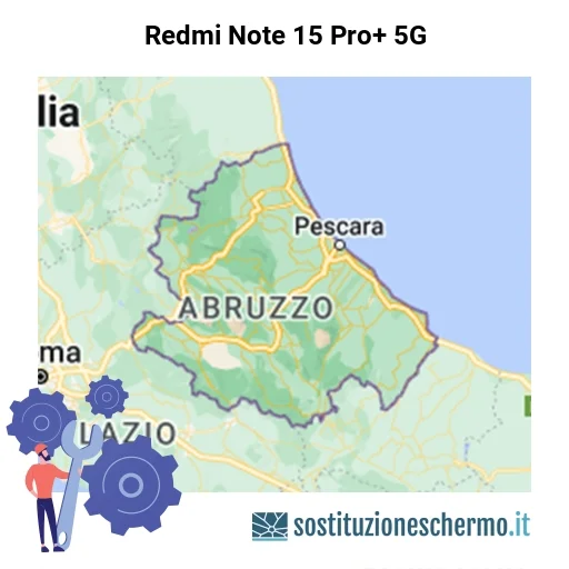 Schermo Redmi Note 15 Pro+ 5G da sostituire? Prezzi in Abruzzo